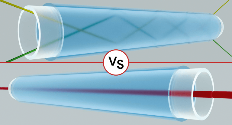 Singlemode vs. Multimode Glasfaser im Vergleich